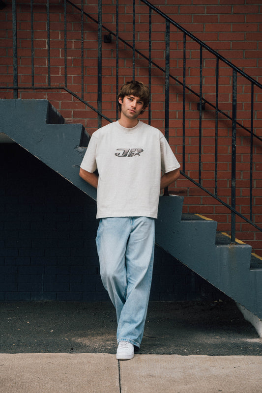 Distressed JP T - CREAM