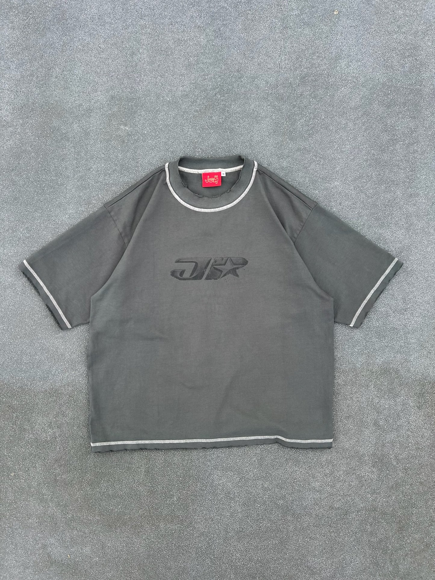 Distressed JP T - GREY
