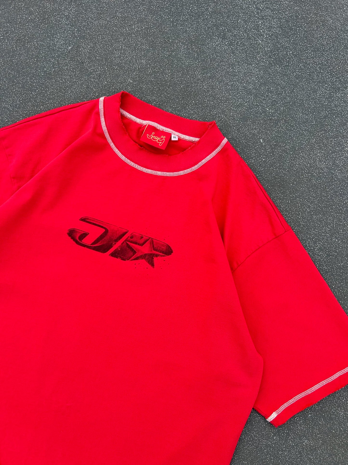 Distressed JP T - RED