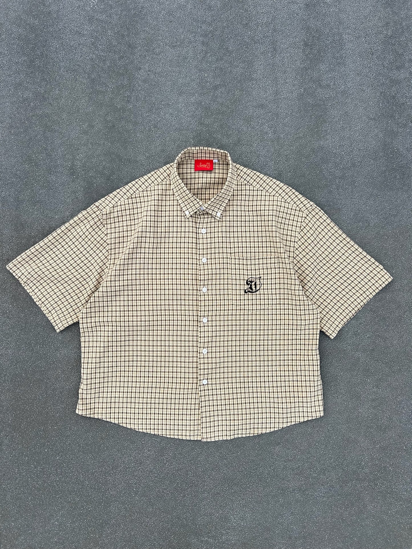 Cropped Checkered Shirt