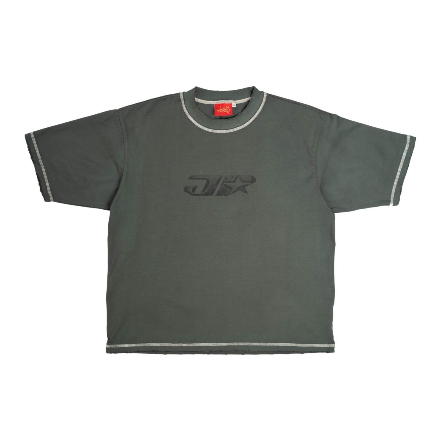 Distressed JP T - GREY