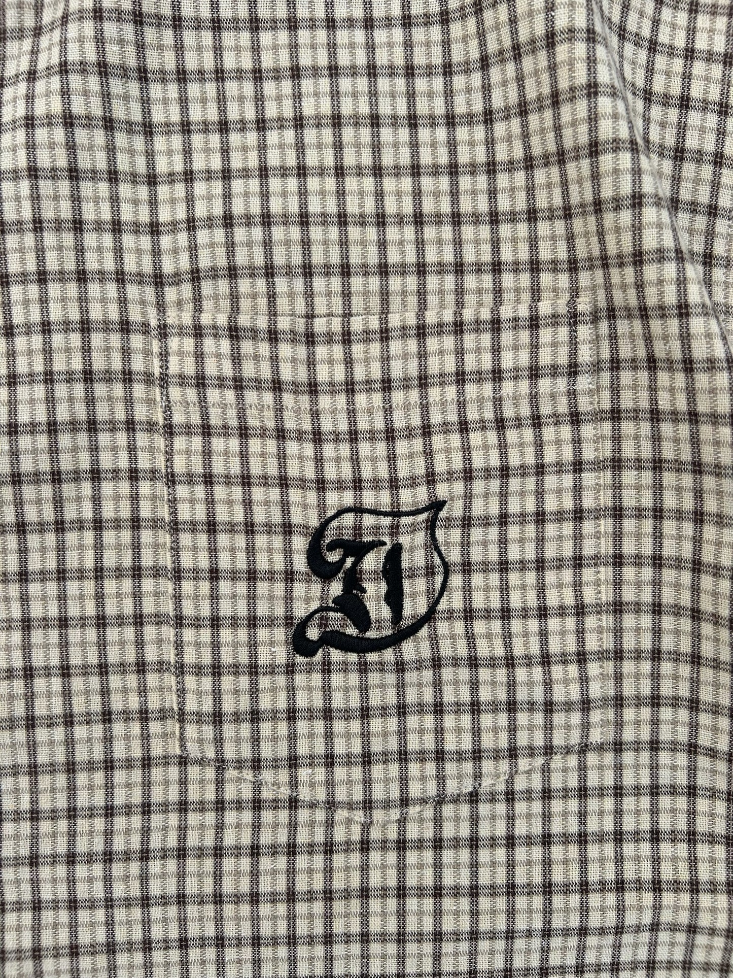 Cropped Checkered Shirt
