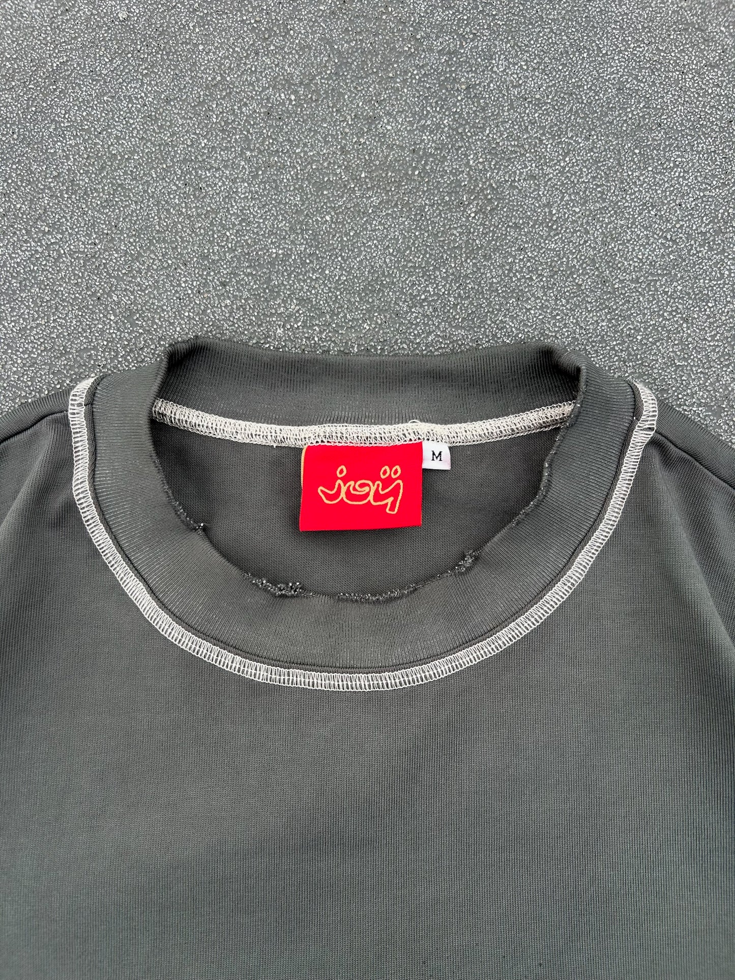 Distressed JP T - GREY